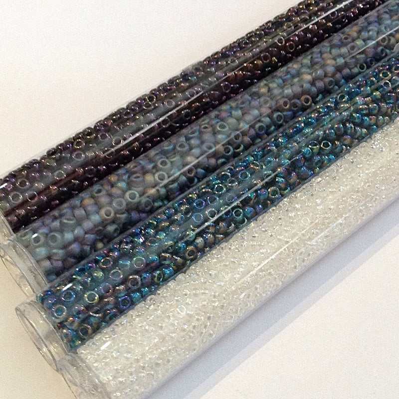Seed Beads - 11/0 AB(Aurora Borealis)/ Iris/ Rainbow