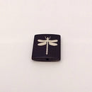 Bone Bead - Tile White Dragonfly