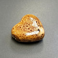 Ceramic Heart Bead - Horizontal top hole 25mm x 28mm