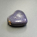 Ceramic Heart Bead - Horizontal top hole 25mm x 28mm