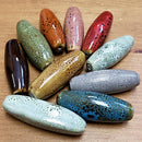 Ceramic Long Barrel Bead - 38mm x 13mm
