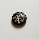 Bone Bead - Coin Tree of Life