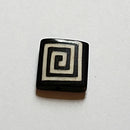 Bone Bead - Tile Square Swirl