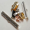 Fold over Crimps - Leather/Cord or Ribbon(Multi strand)