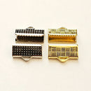 Fold over Crimps - Leather/Cord or Ribbon(Multi strand)