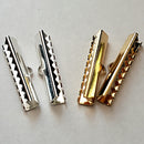 Fold over Crimps - Leather/Cord or Ribbon(Multi strand)