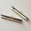 Fold over Crimps - Leather/Cord or Ribbon(Multi strand)