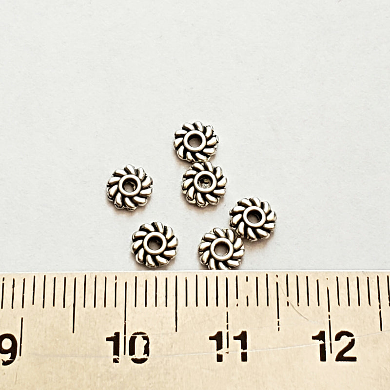 10 Vintage 15mm Coiled Wire Star Spring Beads Unique Jewelry Making Findings