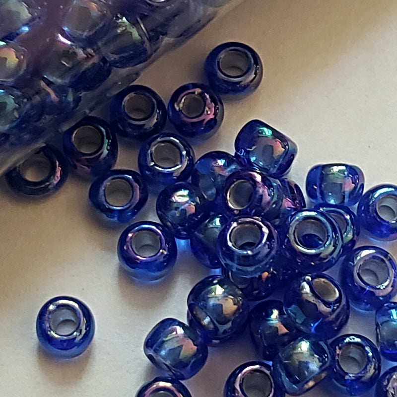 Seed Beads - 6/0 AB(Aurora Borealis)/ Iris/ Rainbow