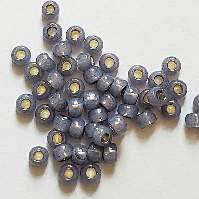Seed Beads - 8/0 Silver/Gilt Lined