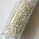 Seed Beads - 15/0 Silver/Gilt and Lined